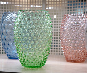 KLIMCHI &#39;Hobnail&#39; vase, light green LIGHT GREEN KLIM25LIG349GRN