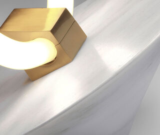 Chris Basias Studio 'Helen' table and floor lamp, L, white MULTICOLOUR CTLI19HEL706WHI