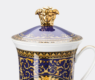 Rosenthal 'Medusa Blau' mug with lid MULTICOLOUR ROSE23MUG688MUL