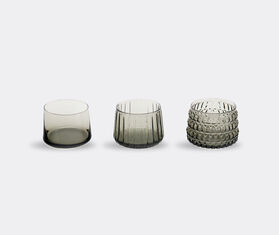 XLBoom 'Dim' tealight, set of three, smoke grey GREY XLBO23DIM366GRY