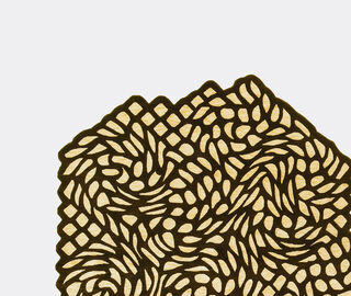 Golran 1898 'December Free Shape' rug BROWN GOLR19CAR969BRW