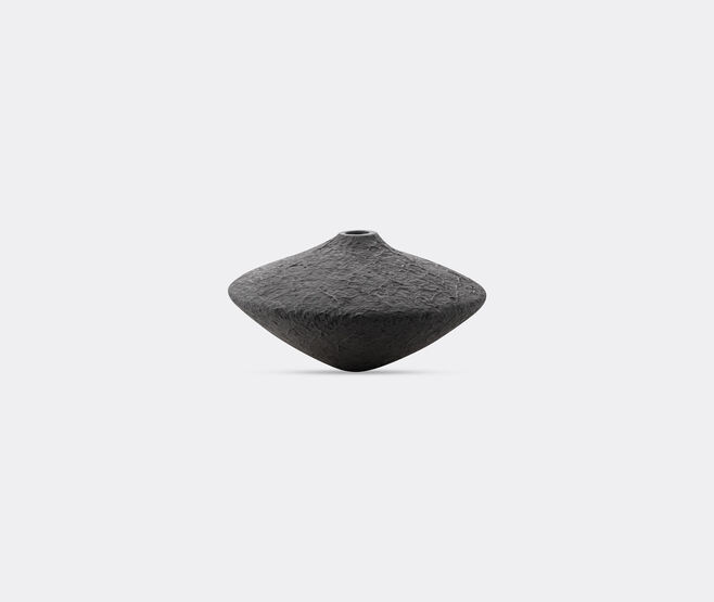 Gardeco 'Seixo Disco' vase, small, black BLACK GARD25SEI317BLK