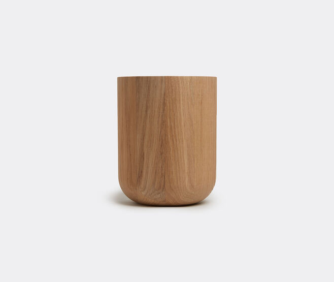 Michael Verheyden 'Busk' vase, oak LIGHT BROWN MIVE22BUS045BEI