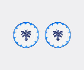 Aquazzura Casa &#39;Jaipur&#39; dessert plate, set of two, blue BLUE AQUA23JAI973BLU