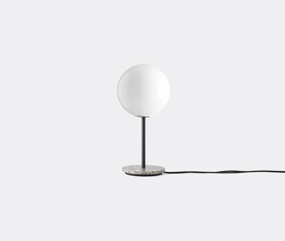 Audo Copenhagen 'TR Bulb' table lamp, shiny opal, EU plug Grey, white MENU19TRB412GRY