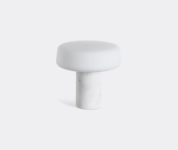 Case Furniture 'Solid Table Light', Carrara marble, large, US plug