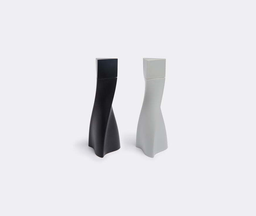 Zaha Hadid Design 'Duo' salt and pepper set, black and grey  ZAHA18DUO615BLK