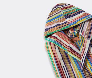 Missoni 'Melody' bathrobe, black multicolour MULTICOLOUR MIHO24MEL338BLK