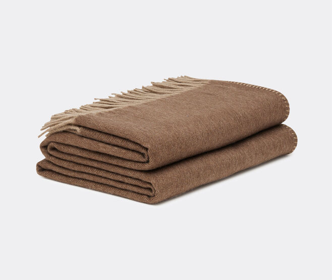 ALONPI 'Melrose' throw, brown and beige BEIGE ALON23MEL291BRW
