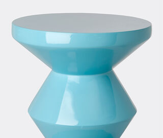 POLSPOTTEN 'Zig Zag' stool, light blue LIGHT BLUE POLS22ZIG062LBL