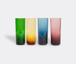 La DoubleJ 'Misty Rainbow Mix' tumbler glasses, set of four MULTICOLOUR LADJ22TUM875MUL