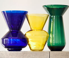 POLSPOTTEN 'Long Neck' vase, green GREEN POLS22VAS485GRN