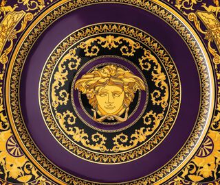 Rosenthal 'Versace Medusa' service plate, marine MULTICOLOUR ROSE20VER630PUR