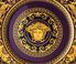 Rosenthal 'Versace Medusa' service plate, marine violet, gold ROSE20VER630PUR