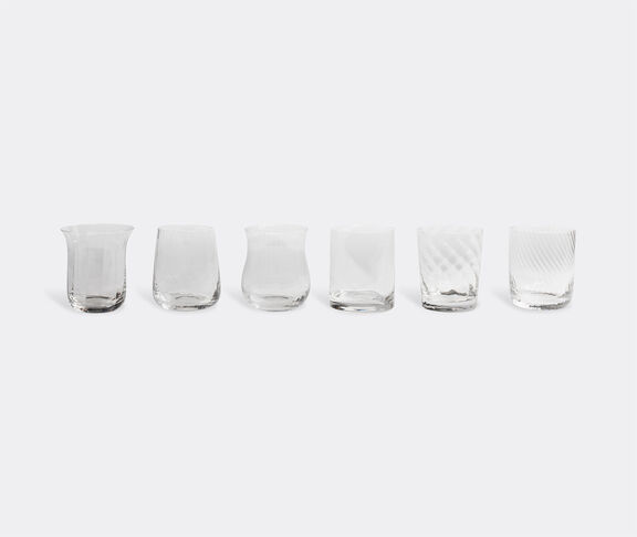 Bitossi Home Assorted Tumblers, set of six, clear undefined ${masterID}