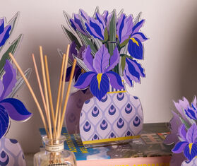 VESTA 'Iris' diffuser, small, multicolor VIOLET VEST26SMA386PUR