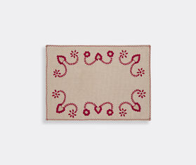 House of Capricorn 'Viana' placemat and napkin set, red RED HOCA26VIA427RED