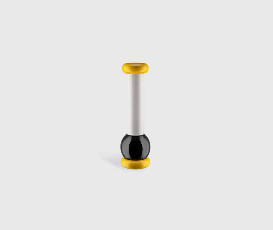 Alessi '100 Values Collection' salt, pepper and spice grinder, tall, white yellow,black,white ALES21SAL560MUL