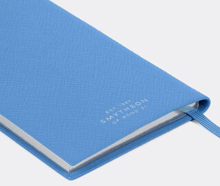 Smythson '2026 Panama' weekly diary with pocket, Nile blue BLUE SMYT25PAS390BLU