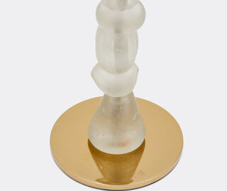 POLSPOTTEN 'Beads' candle holder, small, white WHITE POLS25CAN508WHI