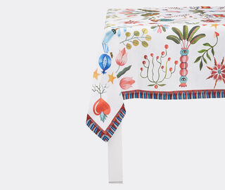 La DoubleJ 'White Turning Tulips' tablecloth, large MULTICOLOUR LADJ22LAR677MUL
