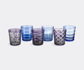 POLSPOTTEN &#39;Cobalt Tumblers&#39;, set of six MULTICOLOUR POLS22TUM021MUL