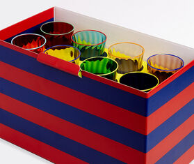 La DoubleJ 'Rainbow' wine glasses, set of eight MULTICOLOUR LADJ20WIN458MUL