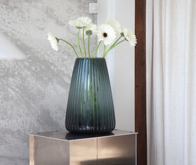 XLBoom &#39;Dim Stripe&#39; vase, extra large, green GREEN XLBO25DIM032GRN