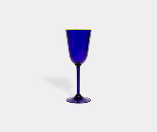 La DoubleJ 'Rainbow' wine glass, set of two, blue BLUE LADJ23WIN687BLU
