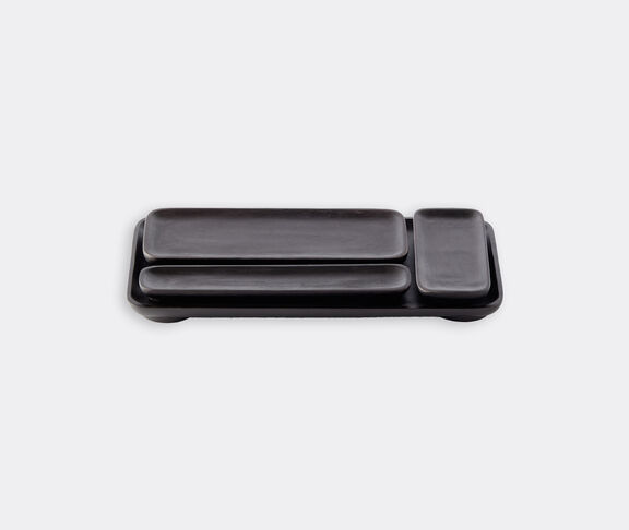 POLSPOTTEN 'Plankie' tray, black BLACK POLS23PLA278BLK