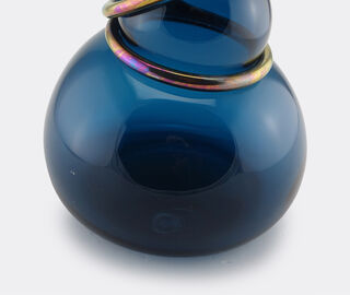 Vanessa Mitrani 'Double Ring' vase, dark blue BLUE VAMI22DOU351BLU