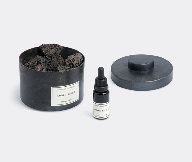 Mad et Len 'D'Apothicaire' pot pourri totem, Ambre nobile BLACK MALE15POT418BLK