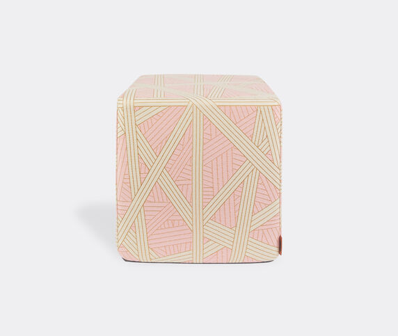 Missoni 'Nastri' pouf cube, pink PINK MIHO23NAS010MUL