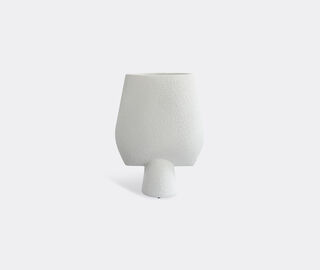 101 Copenhagen 'Sphere' square vase, big, white WHITE COPH21SPH313WHI