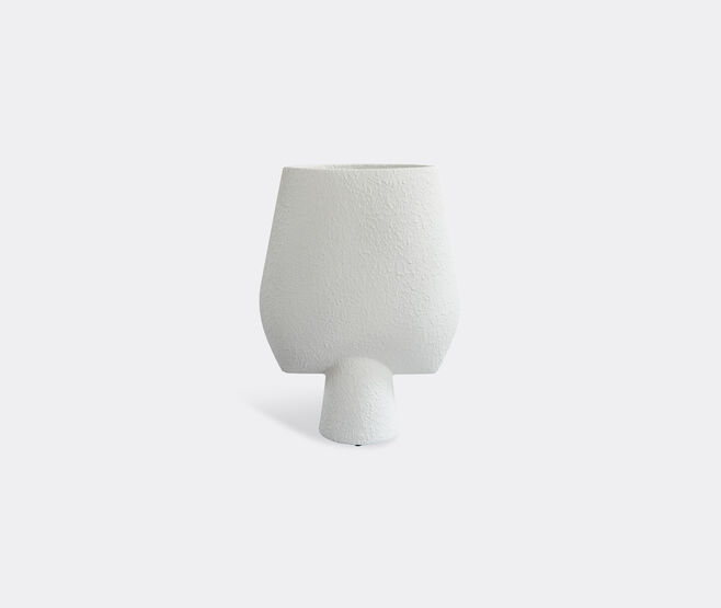 101 Copenhagen 'Sphere' square vase, big, white WHITE COPH21SPH313WHI