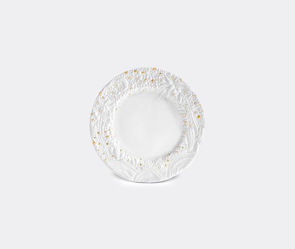 L'Objet Dessert Charger Plate  white & gold ${masterID} 2
