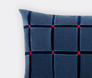 Christina Lundsteen 'Athena' cushion, silverblue, dark blue and tomato MULTICOLOUR CHLU25ATH217MUL