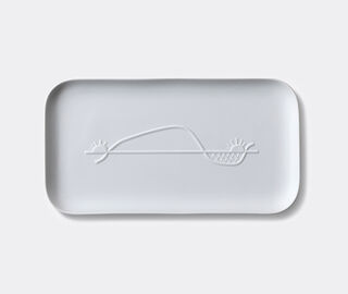 Cassina 'Collection Chandigarh Le Course du Soleil' tray, white WHITE CASS21REC299WHI