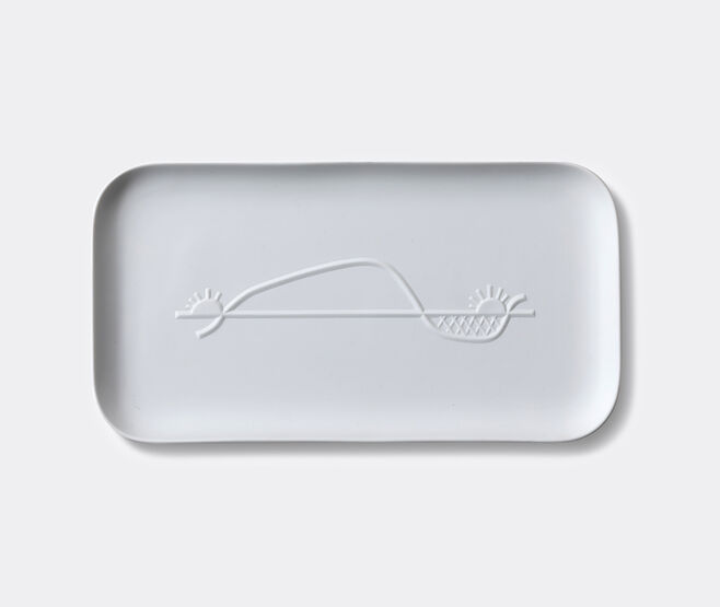 Cassina 'Collection Chandigarh Le Course du Soleil' tray, white WHITE CASS21REC299WHI