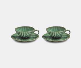 Serax 'Verde Lanza' espresso cup and saucer, set of two, green GREEN SERA26ESP909GRN