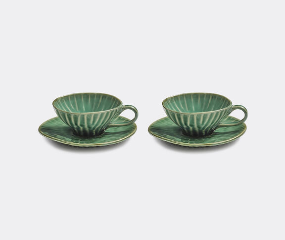 Serax 'Verde Lanza' espresso cup and saucer, set of two, green undefined ${masterID}