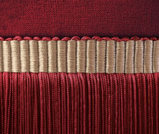 Lorenza Bozzoli Couture 'Couture' ottoman, small, red RED LOBO20COU257RED
