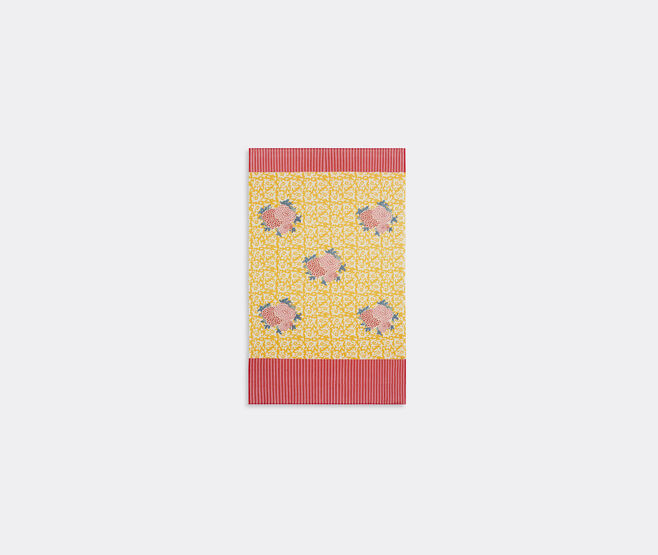 Lisa Corti 'Arabesque Corolla' beach towel, red and yellow MULTICOLOUR LICO23SAR138MUL