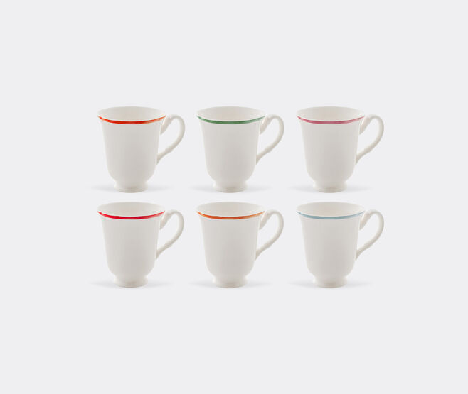 Bitossi Home 'Petalo' mug, set of six, multicolor MULTICOLOUR BIHO25SET100MUL
