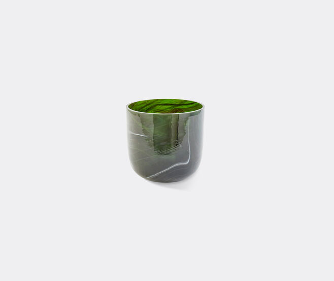 POLSPOTTEN 'Marbled Glass' vase, small, green GREEN POLS25VAS205GRN