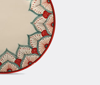 Les-Ottomans 'Peacock' dessert plate, multicolor MULTICOLOUR OTTO21PEA795MUL