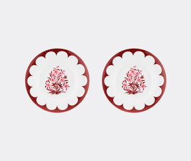 Aquazzura Casa &#39;Jaipur&#39; soup plate, set of two, bordeaux and pink MULTICOLOUR AQUA23JAI048MUL