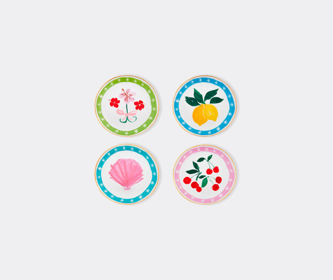 Bitossi Home 'Con Amore' side plate, set of four, multicolor MULTICOLOUR BIHO25SET001MUL
