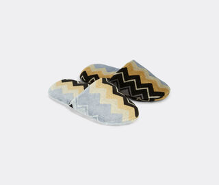 Missoni 'Giacomo' soft slippers, black multicolor MULTICOLOUR MIHO24GIA949BLK
