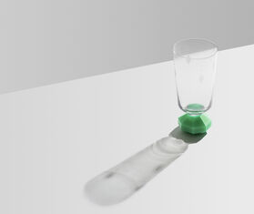 Reflections Copenhagen &#39;Chelsea&#39; tall glass, set of two, mint LIGHT GREEN REFL22CHE714LGR